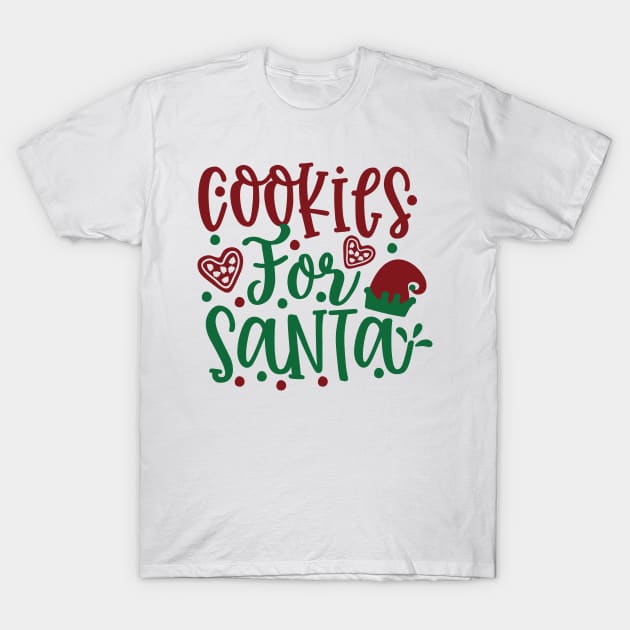 Cookies for Santa T-Shirt by Akung